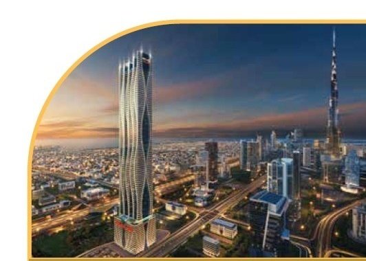 Bayz 102 rising over Business Bay